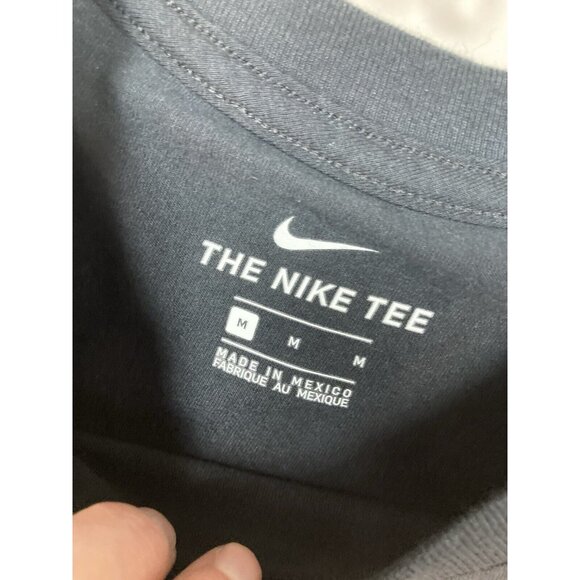 New Nike Mens Tee Size M Black Flag Swoosh Short Sleeve Crew Casual Neck T-Shirt - Picture 4 of 8